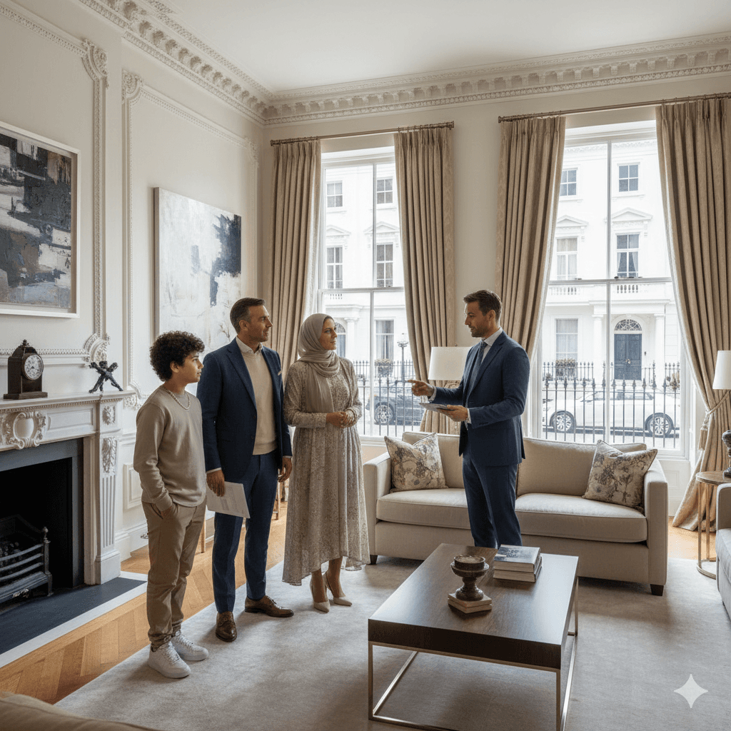 Luxury property couple