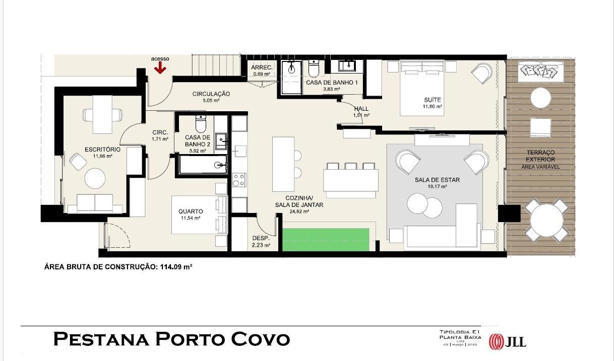 3-Bedroom Apartment with Private Pool in Sines — photograph 4